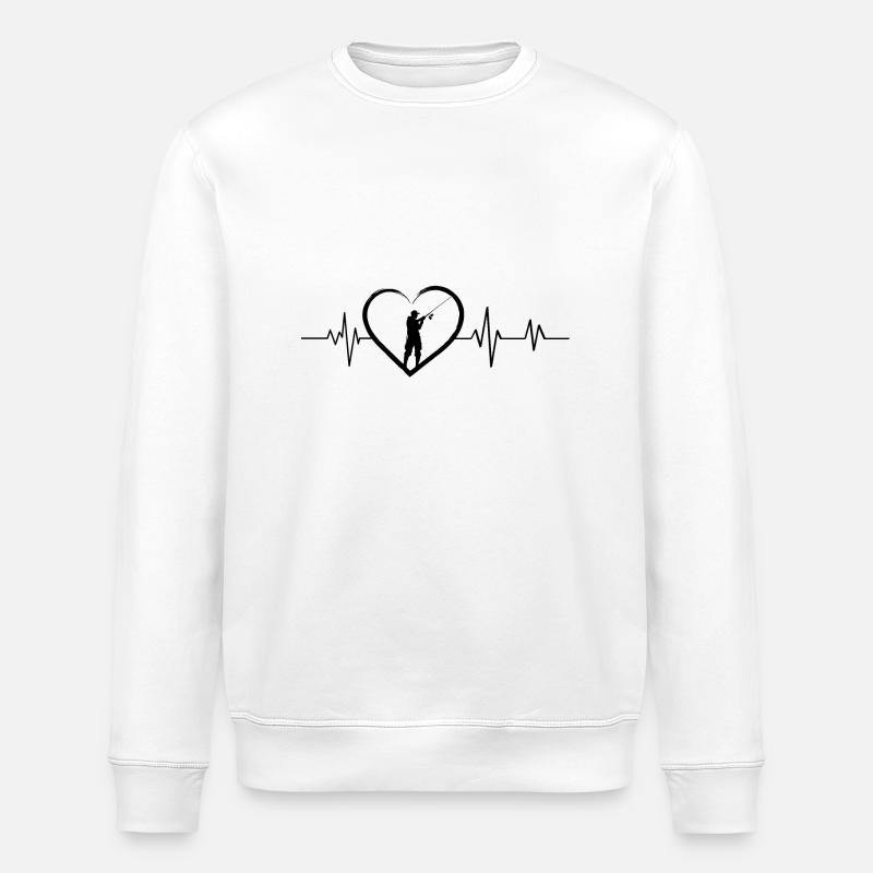 Sündiger Herzschlag - Stanley/Stella Unisex Bio-Sweatshirt ROLLER - Weiß