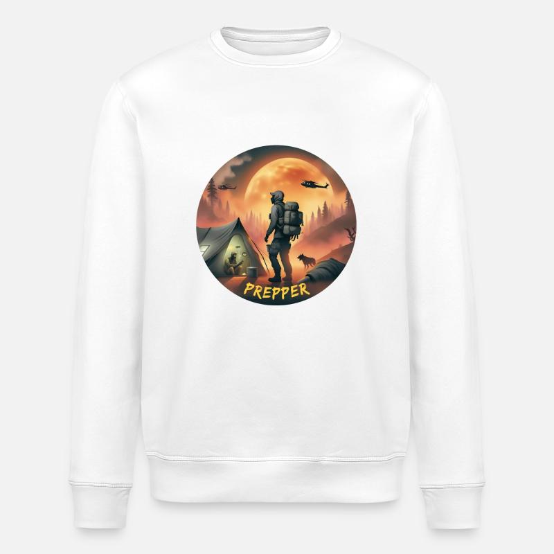 Prepper - Stanley/Stella Unisex Bio-Sweatshirt ROLLER - Weiß