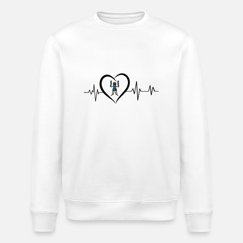 Herzschlag Yoseikan Budo - Stanley/Stella Unisex Bio-Sweatshirt ROLLER - Weiß