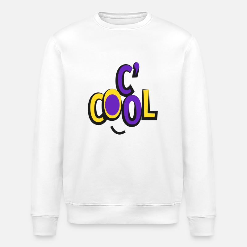 C' COOL - Sweat bio ROLLER Stanley/Stella Unisexe - blanc