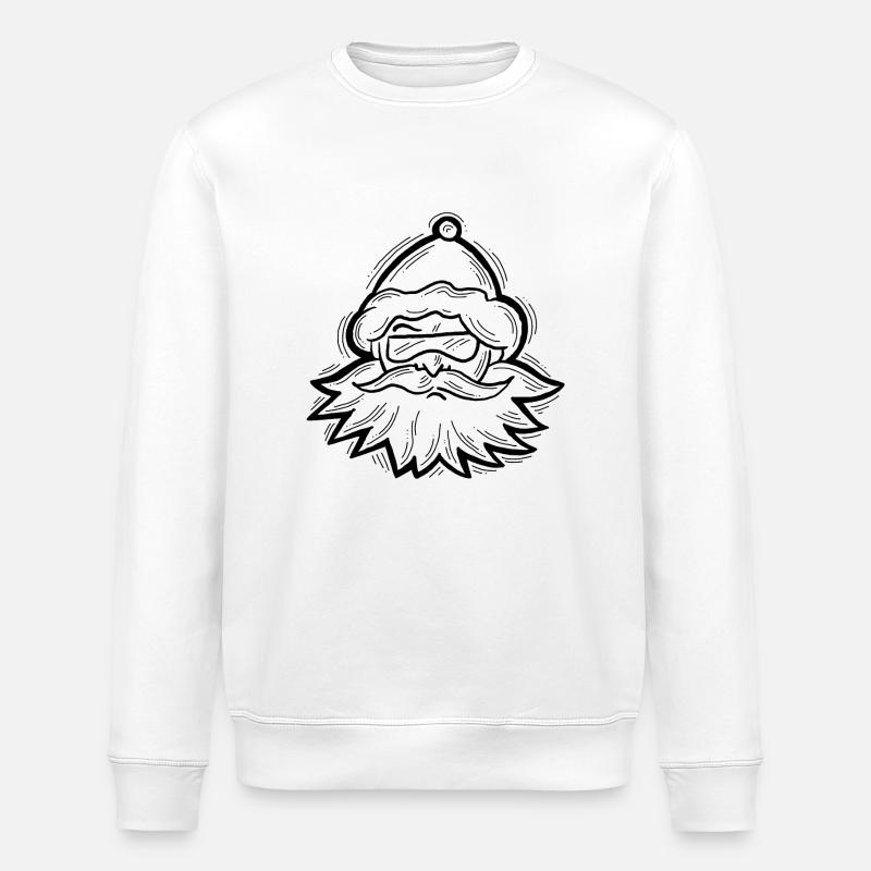 Weihnachtsmann - Stanley/Stella Unisex Bio-Sweatshirt ROLLER - Weiß