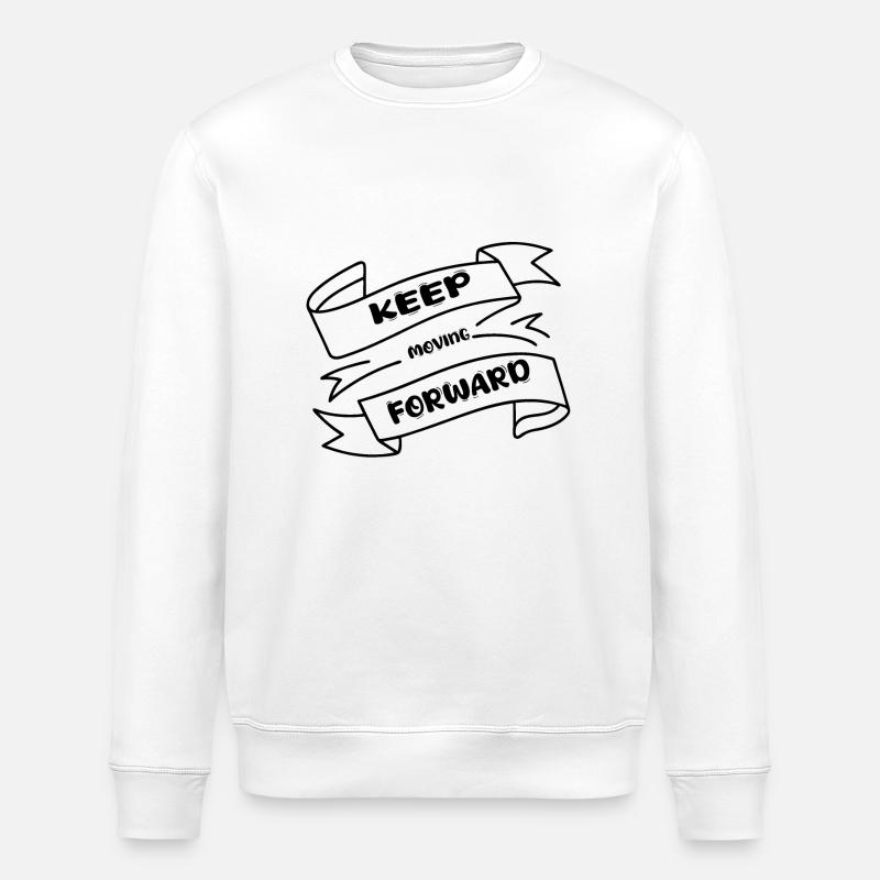 Continuez à aller de l’avant - Sweat bio ROLLER Stanley/Stella Unisexe - blanc