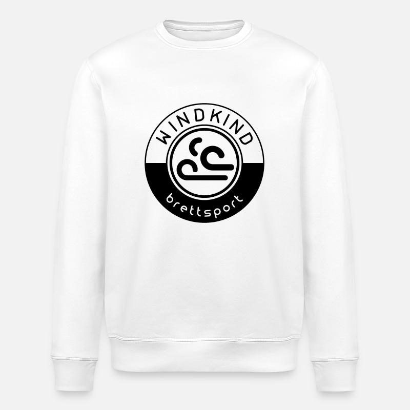 Windkind Brettsport - Stanley/Stella Unisex Bio-Sweatshirt ROLLER - Weiß