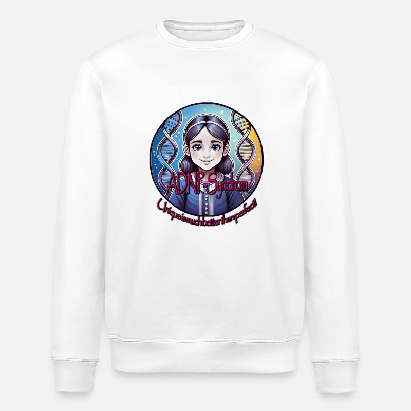 Syndrome ADNP Filles - Sweat bio ROLLER Stanley/Stella Unisexe - blanc
