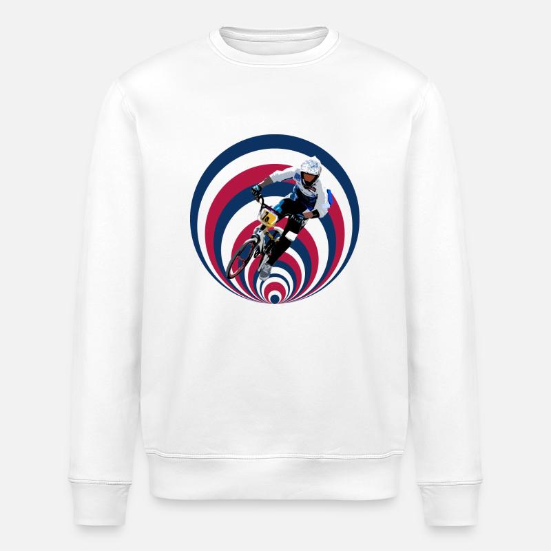 BMX Rennen - Stanley/Stella Unisex Bio-Sweatshirt ROLLER - Weiß