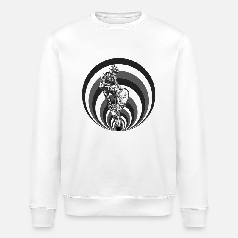 BMX Rennen - Stanley/Stella Unisex Bio-Sweatshirt ROLLER - Weiß