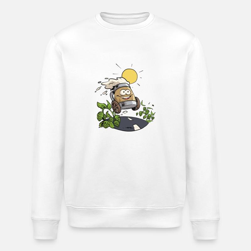 Fröhliches Bier - Stanley/Stella Unisex Bio-Sweatshirt ROLLER - Weiß