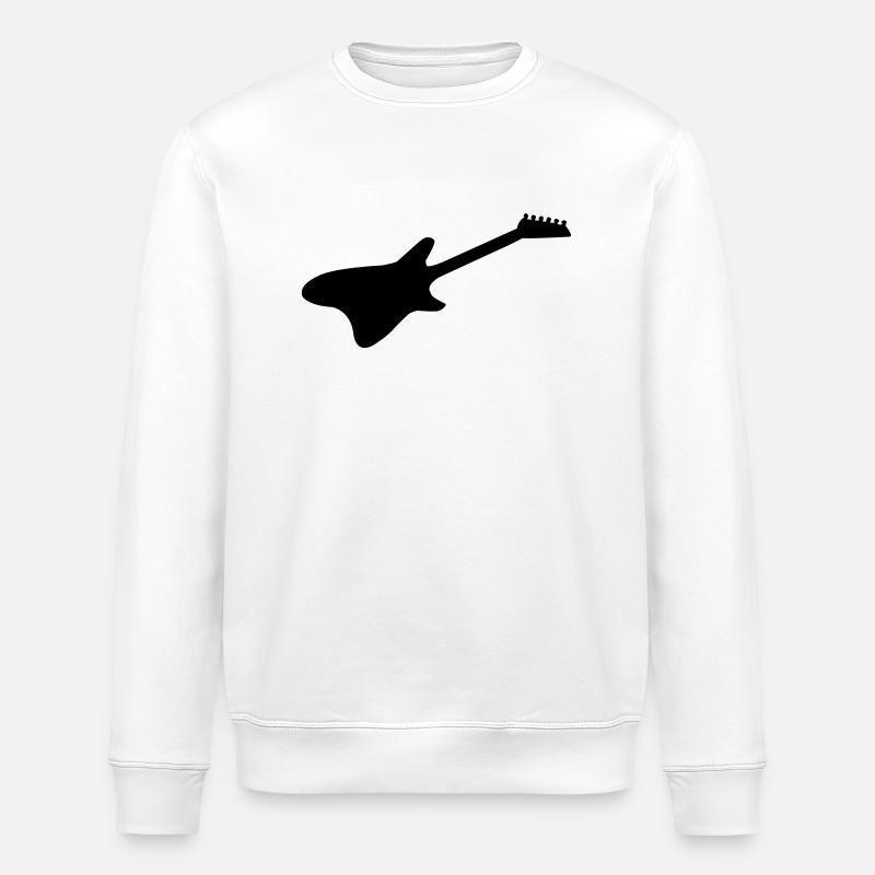 e gitarre 01 - Stanley/Stella Unisex Bio-Sweatshirt ROLLER - Weiß