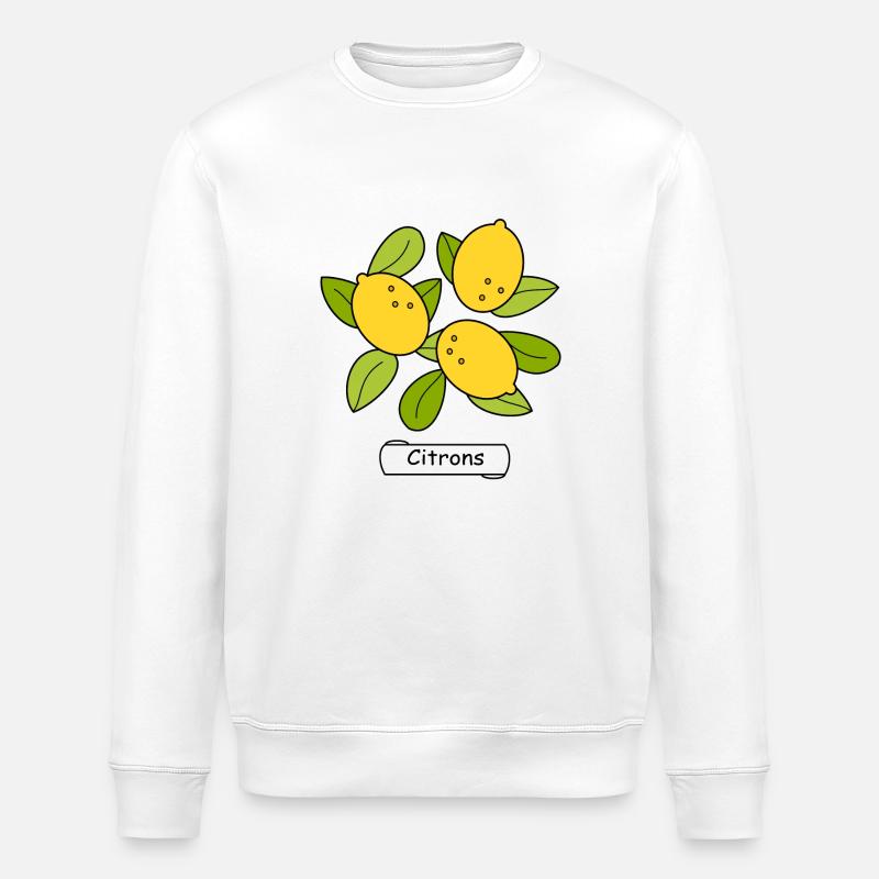 Citrons - Stanley/Stella Unisex Bio-Sweatshirt ROLLER - Weiß