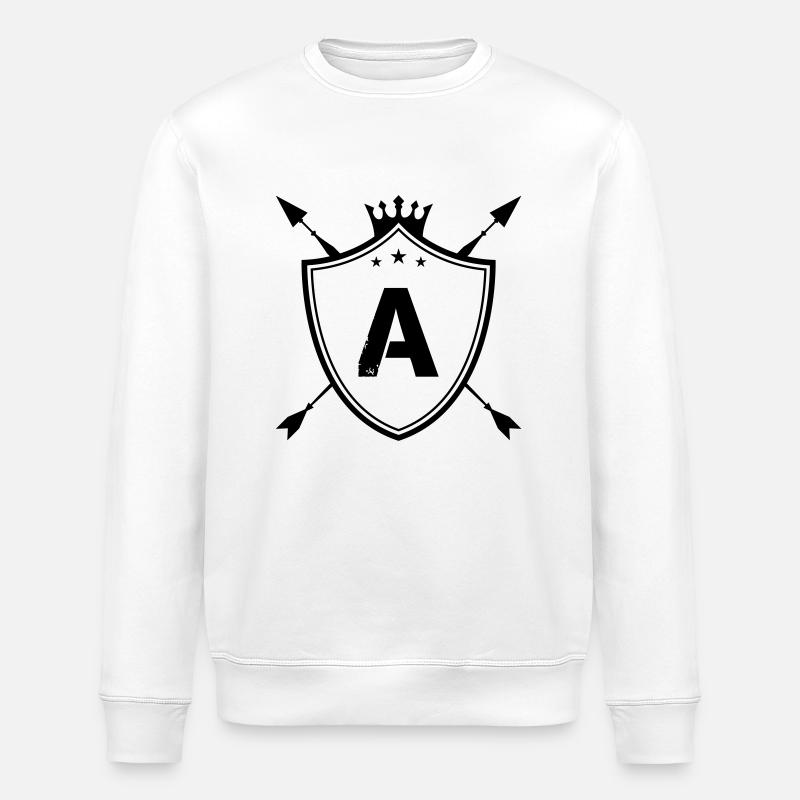Armoiries A - Sweat bio ROLLER Stanley/Stella Unisexe - blanc