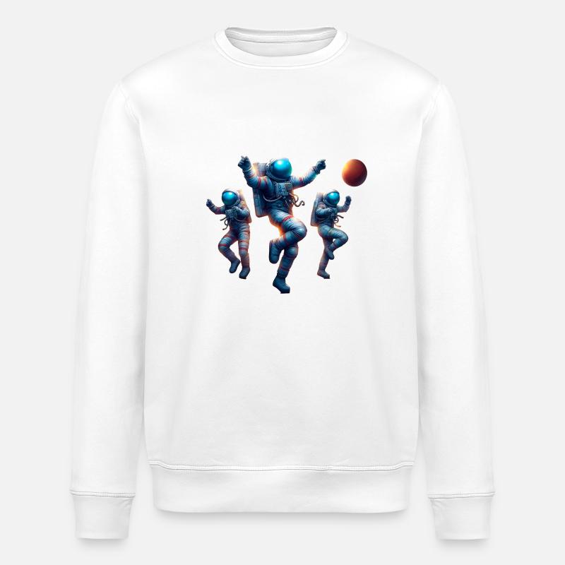 Astronaut Fan De L'Espace - Sweat bio ROLLER Stanley/Stella Unisexe - blanc