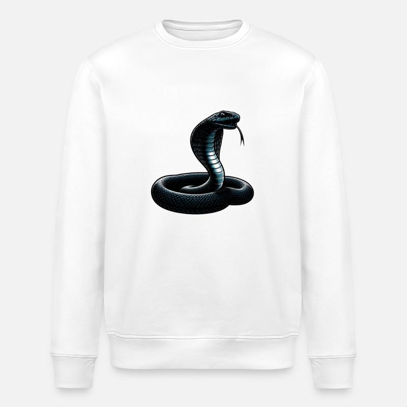 Serpent Mamba Noir - Sweat bio ROLLER Stanley/Stella Unisexe - blanc