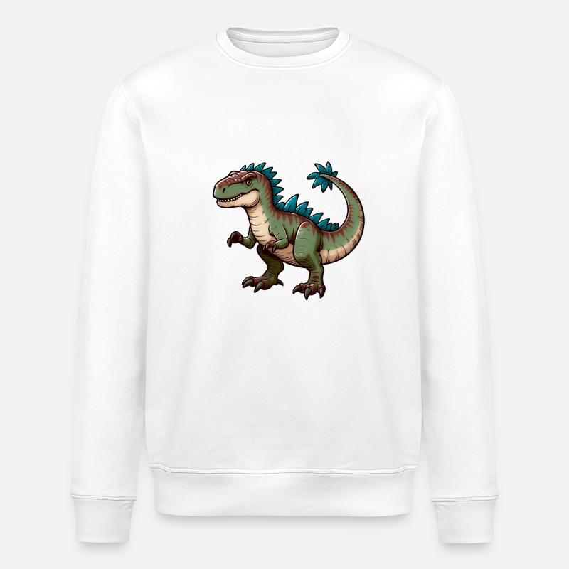Dinosaure Kawaii Dinosaure Mignon - Sweat bio ROLLER Stanley/Stella Unisexe - blanc