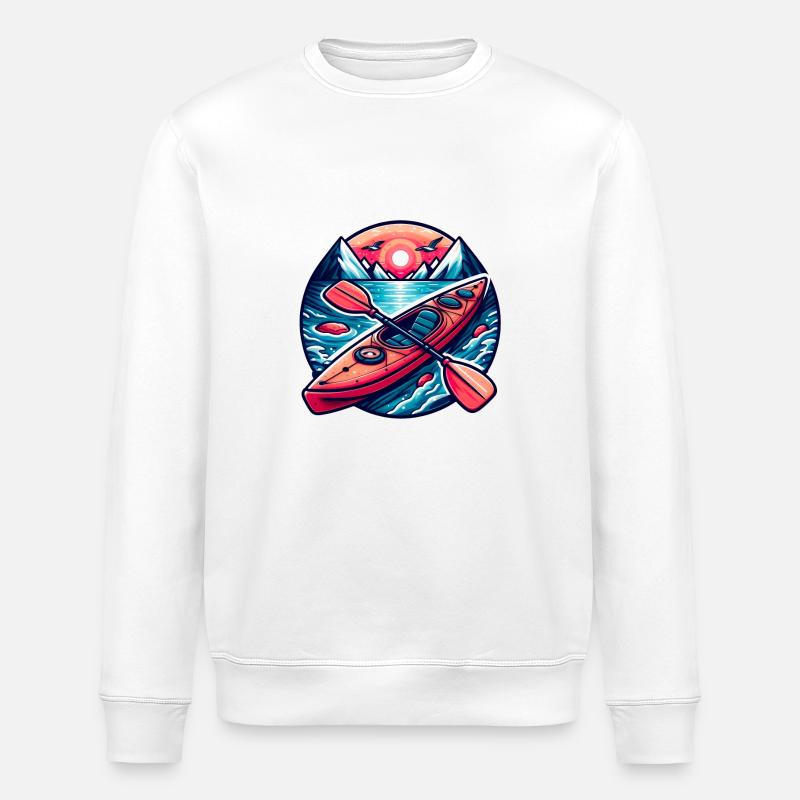 Kayaking Fun, Sport Nautique - Sweat bio ROLLER Stanley/Stella Unisexe - blanc