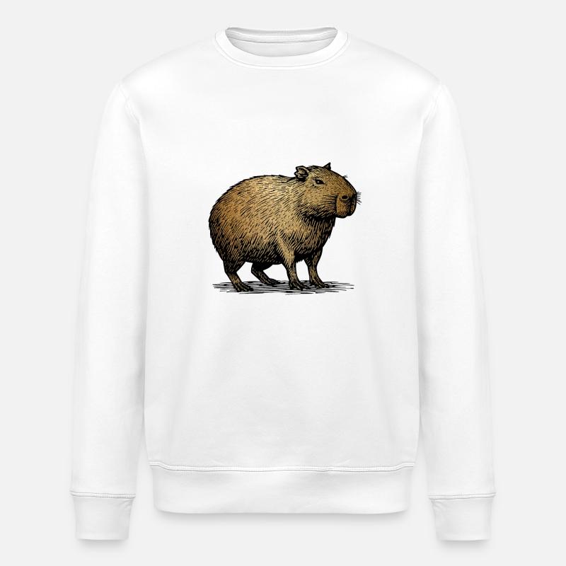 Cabybara - Stanley/Stella ROLLER Unisex Organic Sweatshirt - white