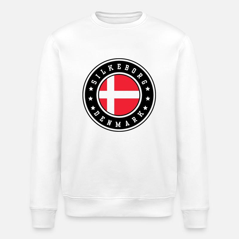 Silkeborg, Dänemark - Stanley/Stella Unisex Bio-Sweatshirt ROLLER - Weiß