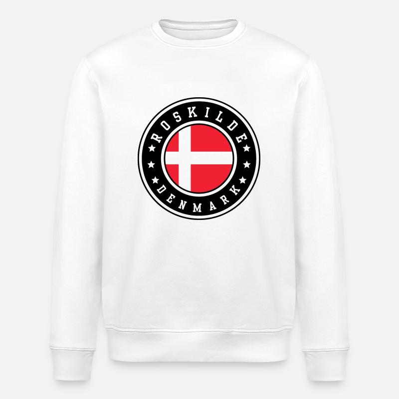Roskilde Denmark - Stanley/Stella ROLLER Unisex Organic Sweatshirt - white