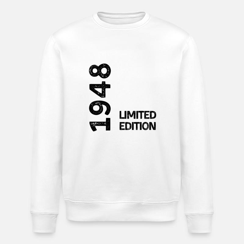 1948 Limitierte Auflage - Stanley/Stella Unisex Bio-Sweatshirt ROLLER - Weiß