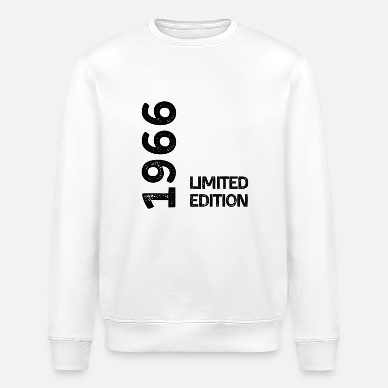 1966 Limitierte Auflage - Stanley/Stella Unisex Bio-Sweatshirt ROLLER - Weiß