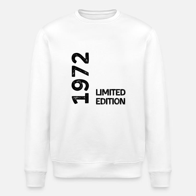 1972 Limitierte Auflage - Stanley/Stella Unisex Bio-Sweatshirt ROLLER - Weiß