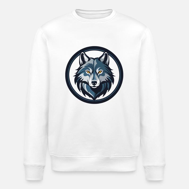 Wolf - Stanley/Stella Unisex Bio-Sweatshirt ROLLER - Weiß