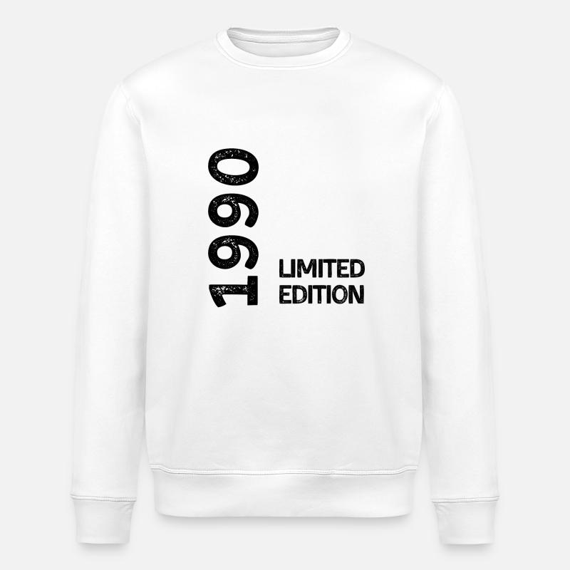 1990 Limitierte Auflage - Stanley/Stella Unisex Bio-Sweatshirt ROLLER - Weiß