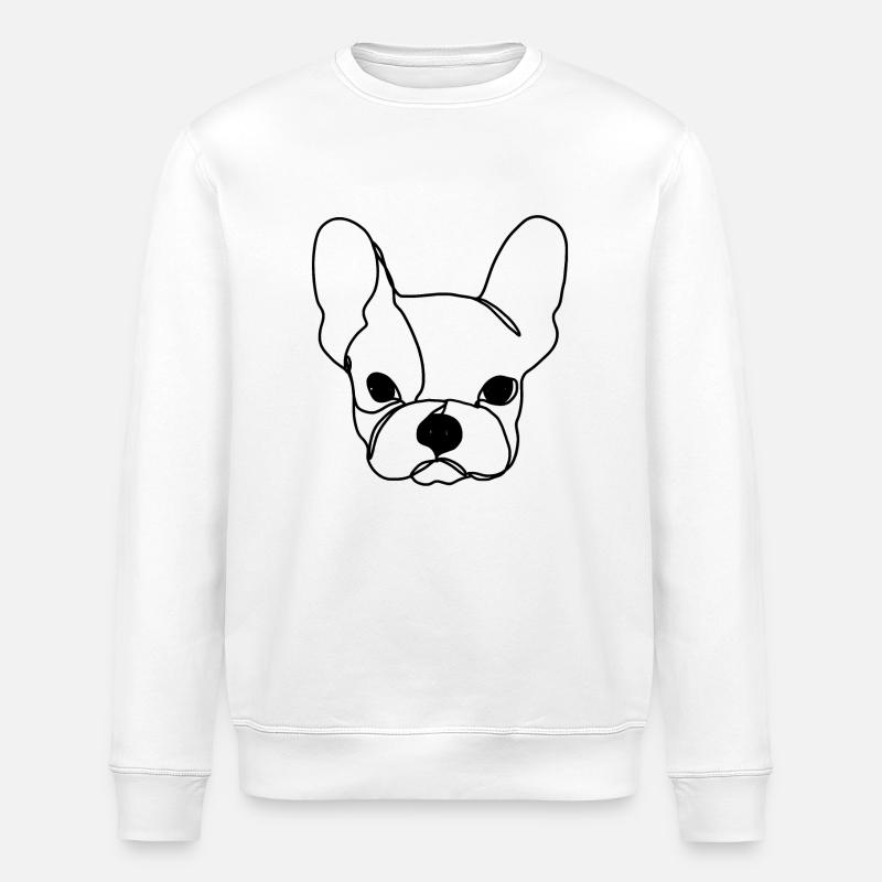 Bouledogue Français - Sweat bio ROLLER Stanley/Stella Unisexe - blanc