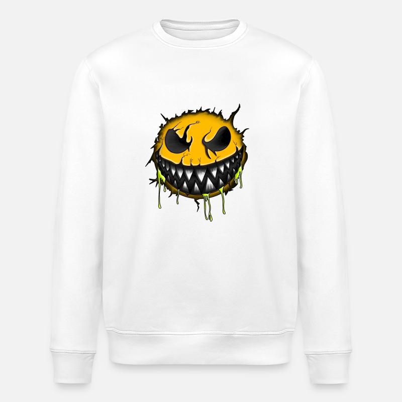 Keep smiling - Stanley/Stella Unisex Bio-Sweatshirt ROLLER - Weiß