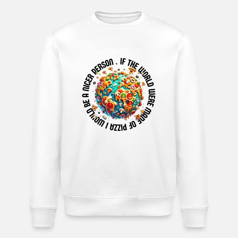 PizzaPlanet (en anglais) - Sweat bio ROLLER Stanley/Stella Unisexe - blanc