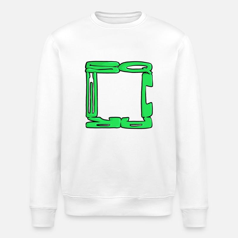 Quadratisches Graff - Stanley/Stella Unisex Bio-Sweatshirt ROLLER - Weiß