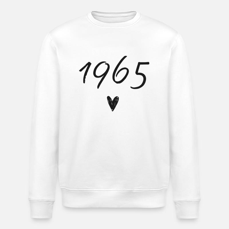 Herzjubiläum 1965 - Stanley/Stella Unisex Bio-Sweatshirt ROLLER - Weiß