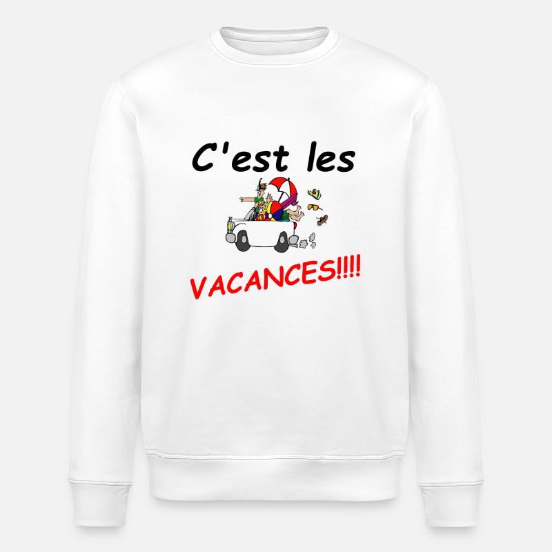 vacances - Sweat bio ROLLER Stanley/Stella Unisexe - blanc