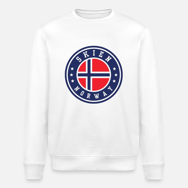 Skien Norwegen - Stanley/Stella Unisex Bio-Sweatshirt ROLLER - Weiß