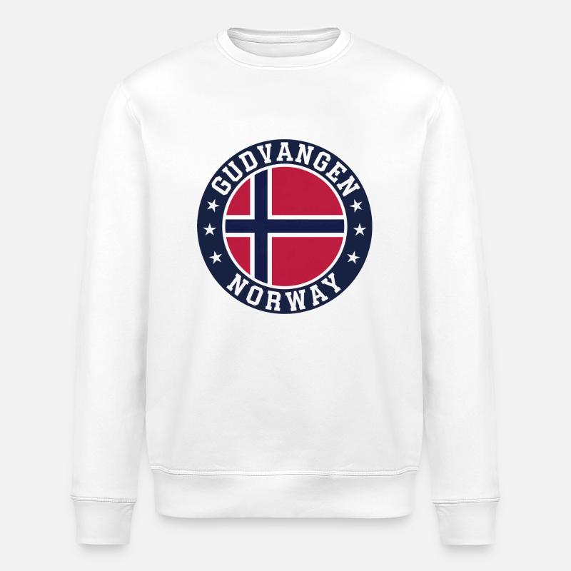Gudvangen Norwegen - Stanley/Stella Unisex Bio-Sweatshirt ROLLER - Weiß