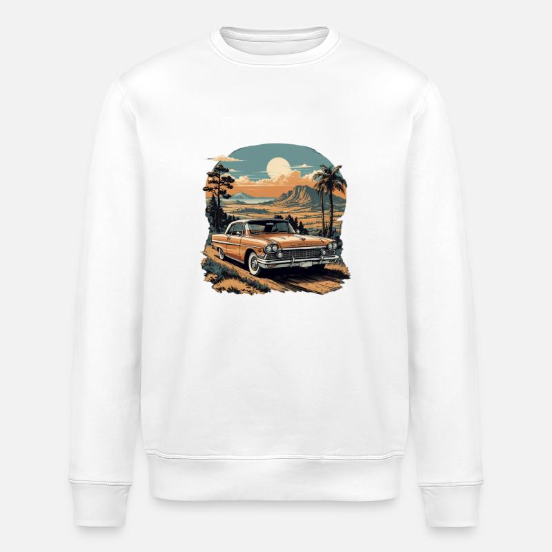 Oldtimer Leidenschaft: Stilvolle Kollektion - Stanley/Stella Unisex Bio-Sweatshirt ROLLER - Weiß