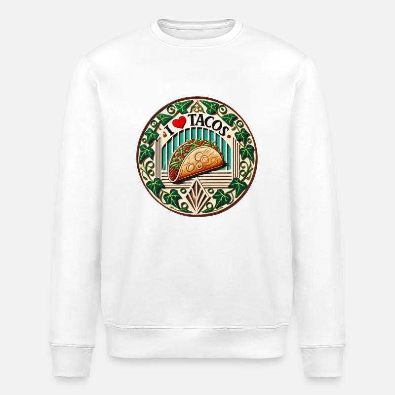 Ich liebe Tacos - Stanley/Stella Unisex Bio-Sweatshirt ROLLER - Weiß