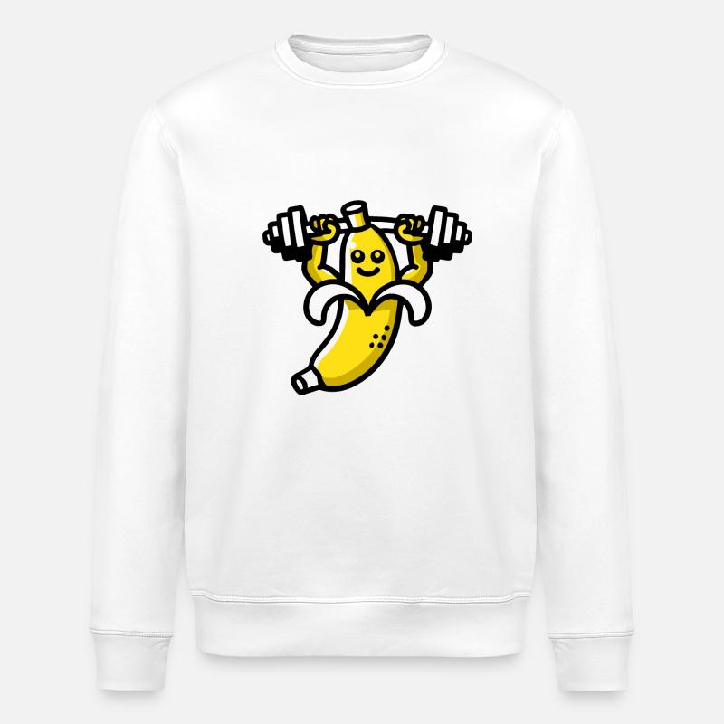banane musculation - Sweat bio ROLLER Stanley/Stella Unisexe - blanc