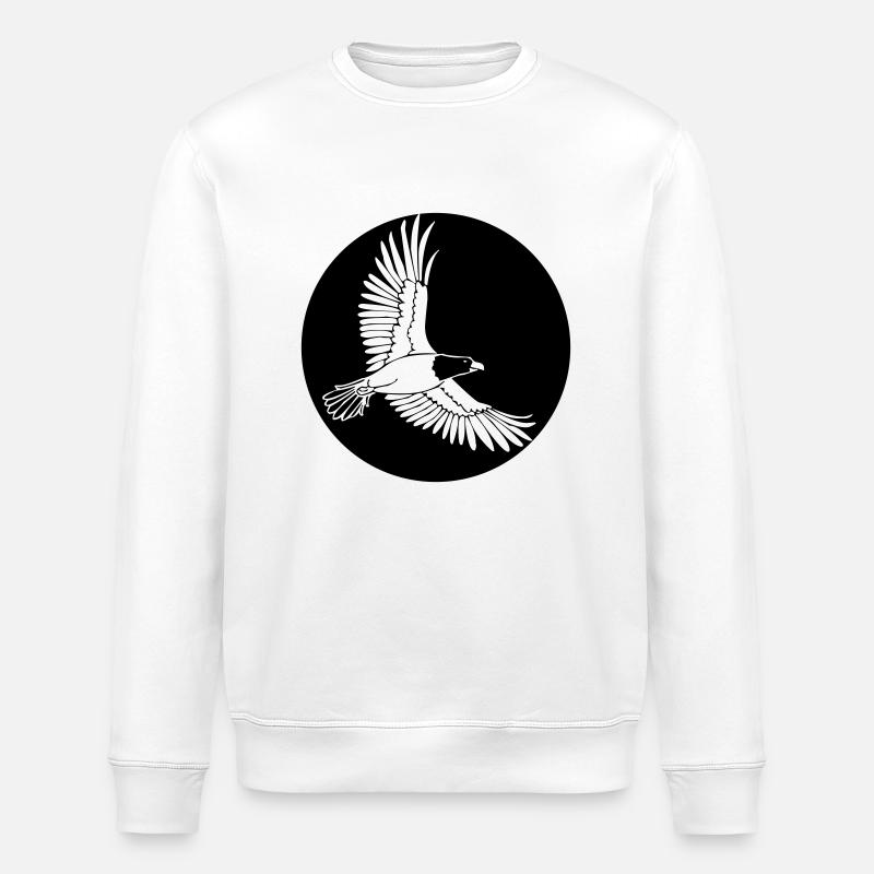 Eagle - Stanley/Stella ROLLER Unisex Organic Sweatshirt - white