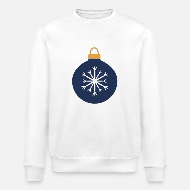 Boule de Noël - Sweat bio ROLLER Stanley/Stella Unisexe - blanc