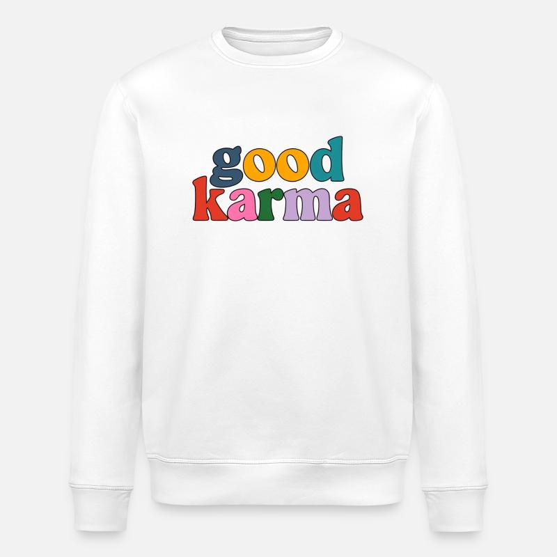 Gutes Karma - Stanley/Stella Unisex Bio-Sweatshirt ROLLER - Weiß