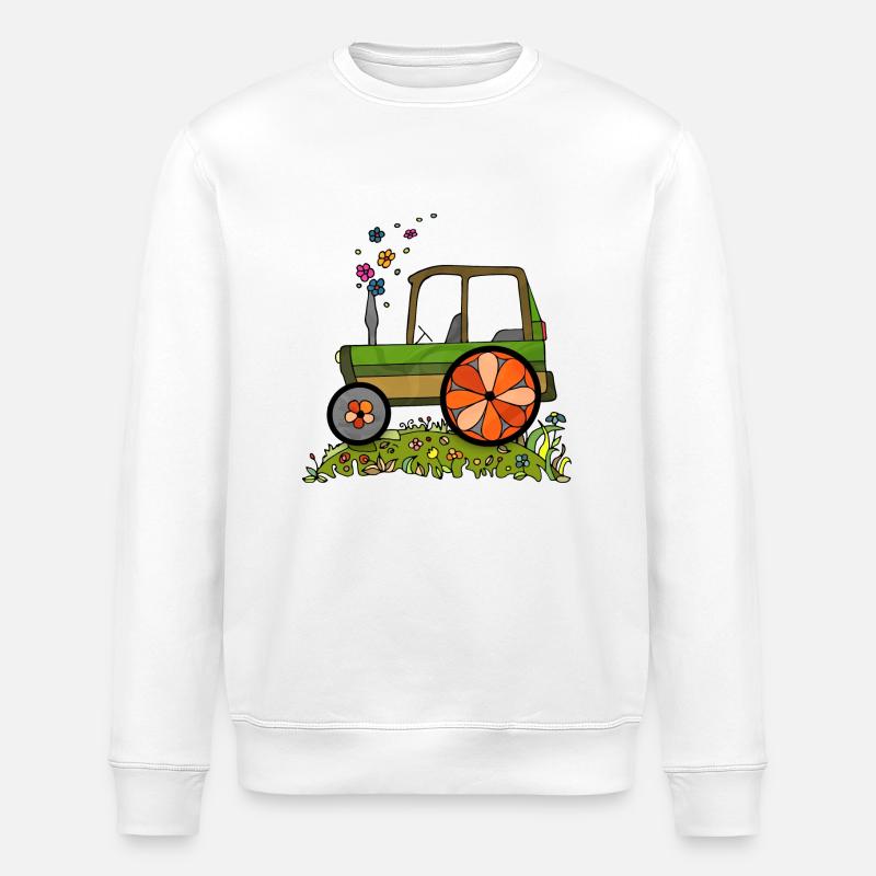 Traktor - Stanley/Stella Unisex Bio-Sweatshirt ROLLER - Weiß