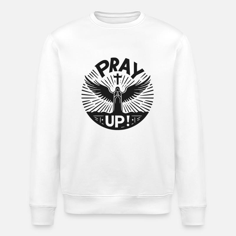 Bete nach oben - Stanley/Stella Unisex Bio-Sweatshirt ROLLER - Weiß