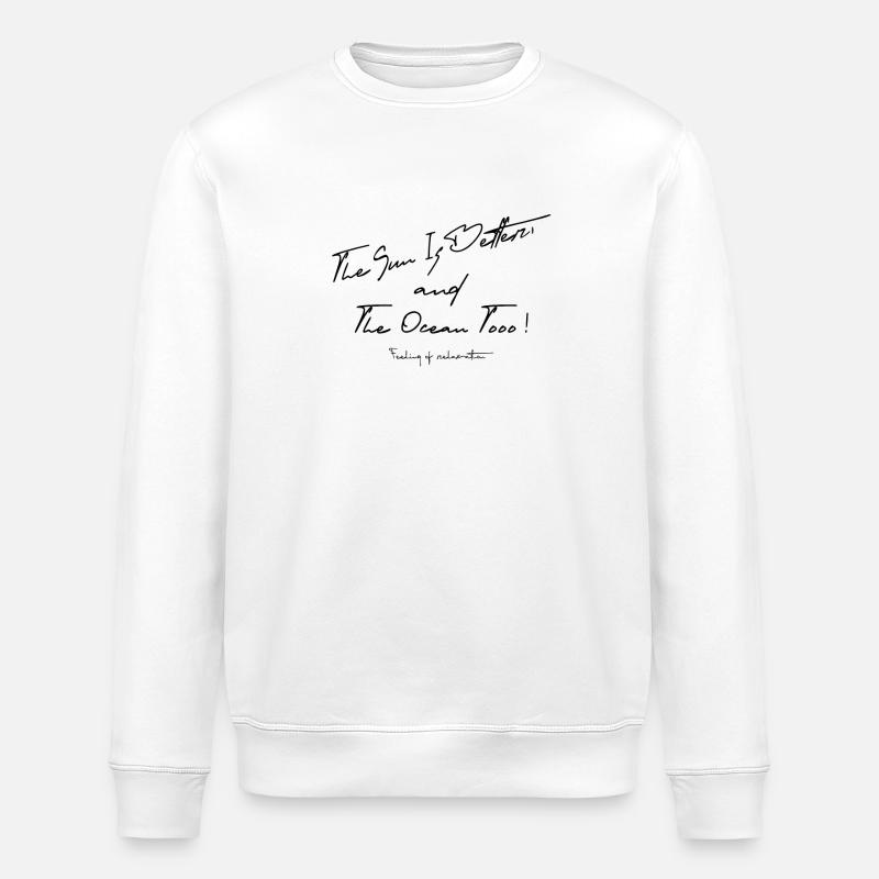 The Sun and Ocean - Stanley/Stella Unisex Bio-Sweatshirt ROLLER - Weiß