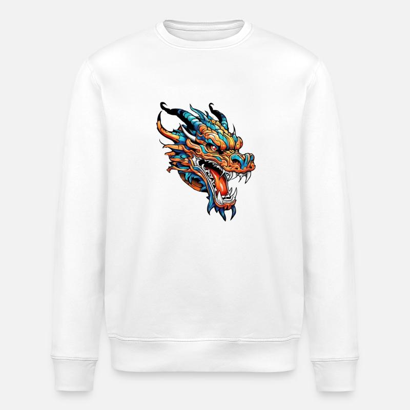 Dragon - Sweat bio ROLLER Stanley/Stella Unisexe - blanc