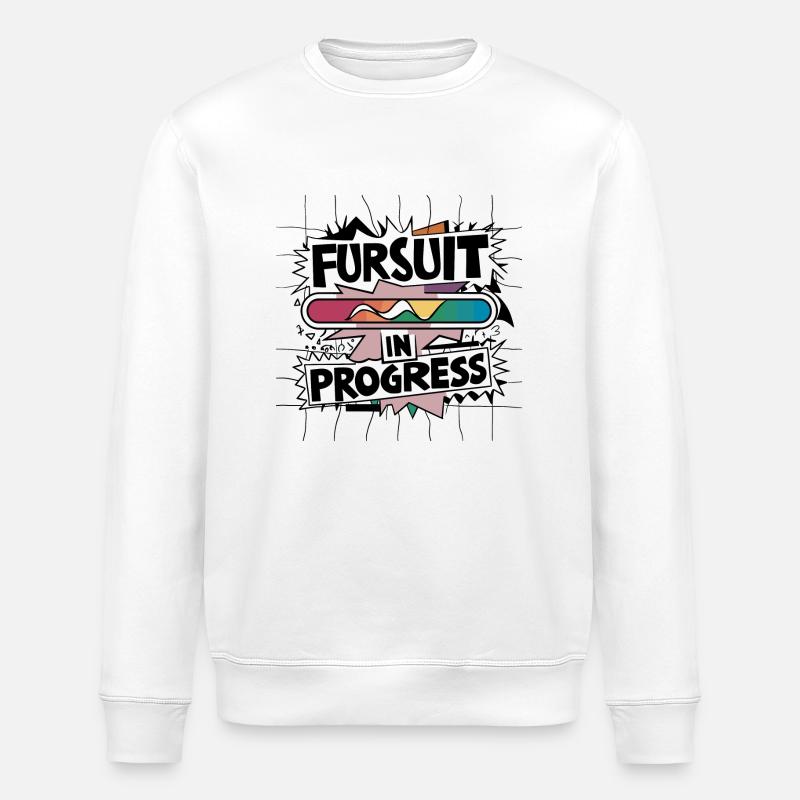 Fursuit en cours – Bientôt terminé ! - Sweat bio ROLLER Stanley/Stella Unisexe - blanc