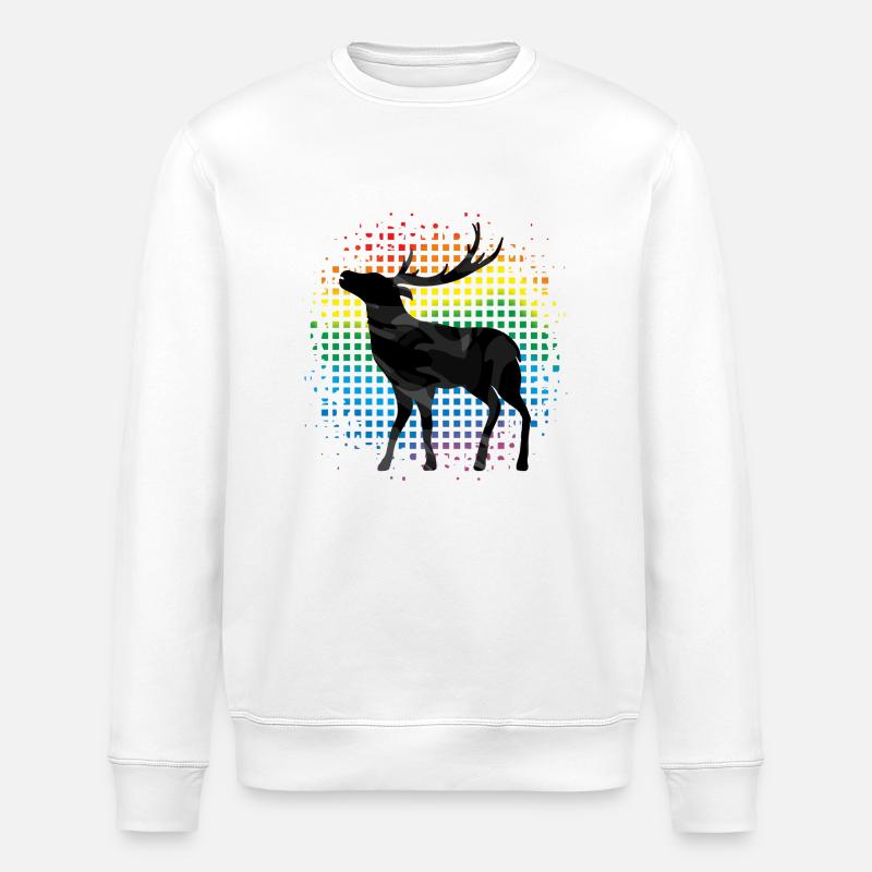 Hirsch - Stanley/Stella Unisex Bio-Sweatshirt ROLLER - Weiß