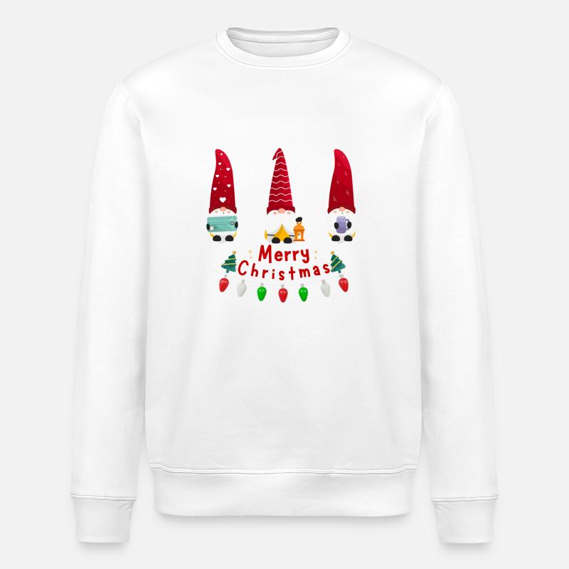 3 Santa - Stanley/Stella Unisex Bio-Sweatshirt ROLLER - Weiß