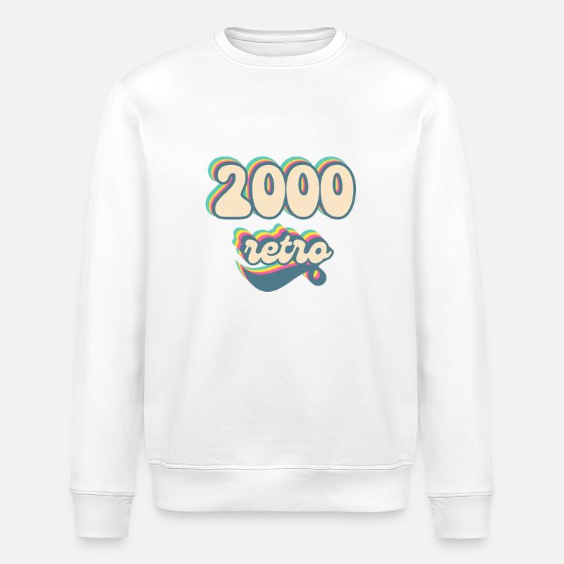 2000 retro idée cadeau - Sweat bio ROLLER Stanley/Stella Unisexe - blanc