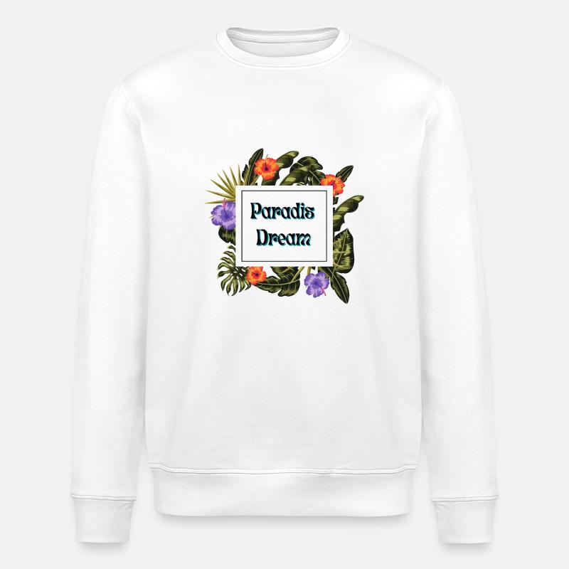 Paradis dream - Sweat bio ROLLER Stanley/Stella Unisexe - blanc