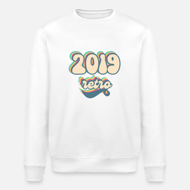 2019 Retro Geschenkidee - Stanley/Stella Unisex Bio-Sweatshirt ROLLER - Weiß